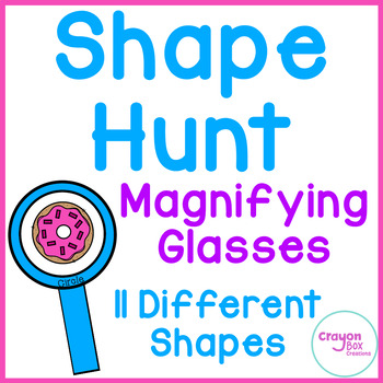 Preview of Shape Hunt Magnifying Glasses 2D Shapes