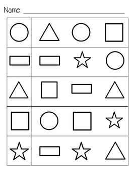 Shape ID worksheet by Special Ed for Special Kids | TPT