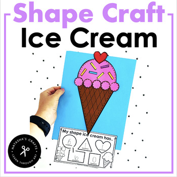 Preview of Shape Ice Cream Cone Craft