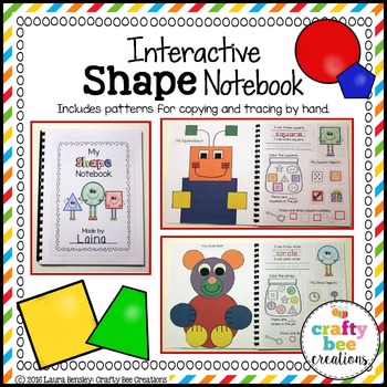 Preview of Shape Interactive Notebook | Shape Crafts | 2D Shapes | Shape Activities