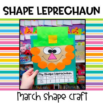 Preview of Shape Leprechaun Math Craft | St. Patrick's Day Craft