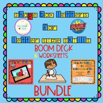 Preview of Shape Letter Box BOOM and Worksheets Handwriting- Occupational Therapy