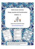 Shape, Location and Transformation Math Center Activities