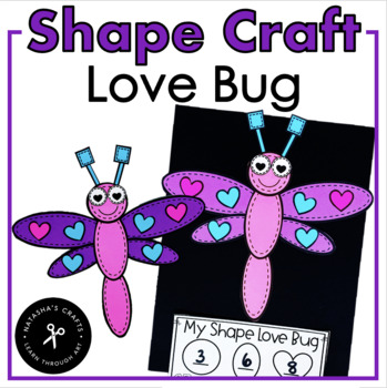 Preview of Shape Love Bug Craft