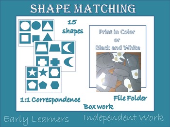 Preview of Shape Matching for Autism and special needs