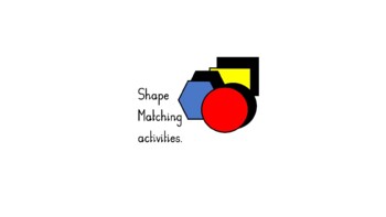 Preview of Shape Matching Activities