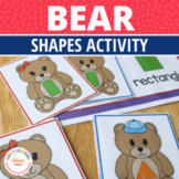 2D Shape Matching Activity Teddy Bears Shape Sorting Presc