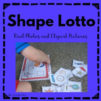 Preview of Shape Matching Game-Real Photos and Pictures-Pre-School-Kindergarten