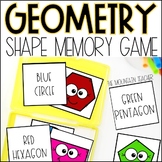 Shape Matching Memory Game - 1st, 2nd or 3rd Grade Fractio