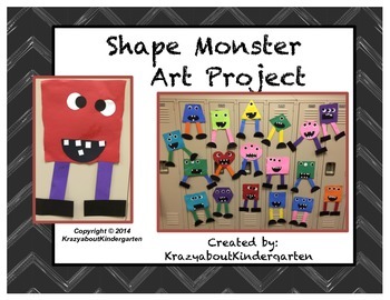 Preview of Shape Monster Art Project