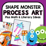 Shape Monster Art with Math and Literacy Activities