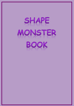 Preview of Shape Monster Book