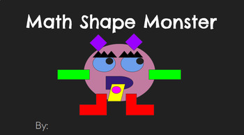 Preview of Shape Monster - Math Enrichment Activity