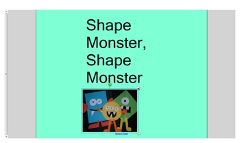 Preview of Shape Monster Shared Reading