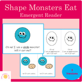 Shape Monsters Eat- Emergent Reader