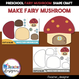 Shape Mushroom Craft - Cut and Glue Activity.