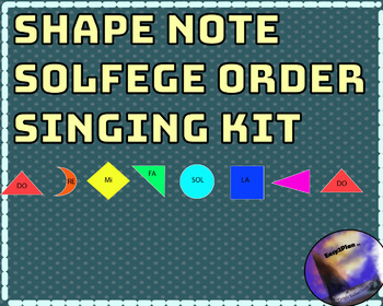 Preview of Shape Note Solfege Order Singing Kit