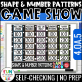 Shape & Number Patterns Game Show - 4th Grade Math Review 