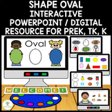 Shape Oval Interactive PowerPoint / Digital Resource Prek,
