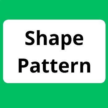 Preview of Shape Pattern Prediction Kindergarten Worksheets