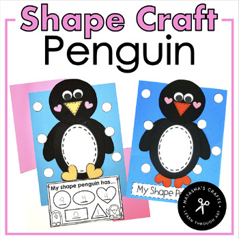 Preview of Shape Penguin Math Craft