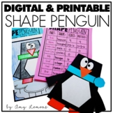 Penguin Craft for 2D Shapes, Winter Math Activity for Shap