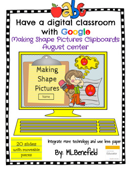 Preview of Shape Pictures Clipboards - August Center (in Google: Digital and Interactive)