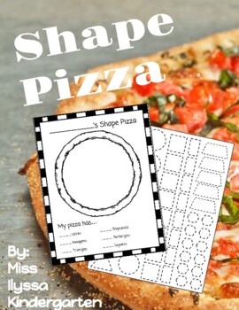 Preview of Shape Pizza - Counting and 2D Shape Craft Project