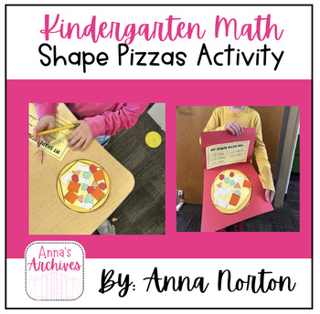 Preview of Shape Pizza Craft / Kindergarten Math / Shapes / Geometry