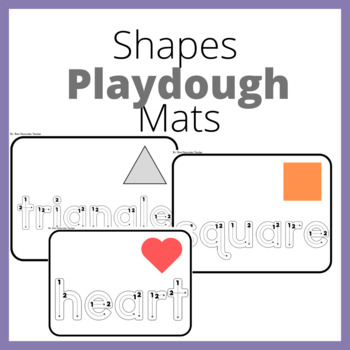 Preview of Shape Play Dough Mats