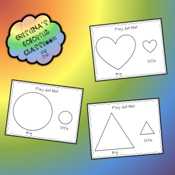Preview of Shape Play doh Mat - Printable PDF