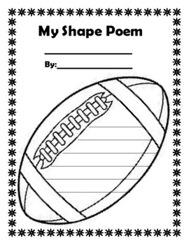 Preview of Shape Poem Template - Football