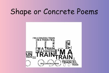 Preview of Shape Poems/Concrete Poems