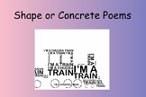 Shape Poems/Concrete Poems