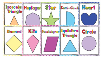 Preview of Shape Posters - 22 posters (2D) - Maths (Geometry)
