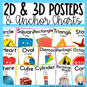 Preview of Shape Posters | 2D and 3D Anchor Charts
