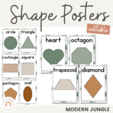 Shape Posters | MODERN JUNGLE Rustic Decor | Editable