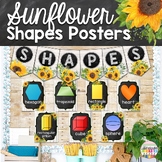 Shape Posters Modern Sunflower Farmhouse Classroom Decor Theme