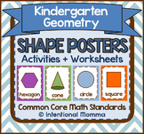 Shape Activities and Math Posters: Kindergarten Geometry
