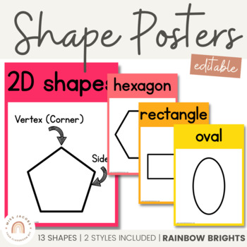 Preview of Shape Posters | RAINBOW BRIGHTS