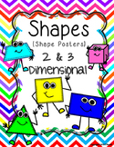 Shape Posters / Two and Three Dimensional Shapes
