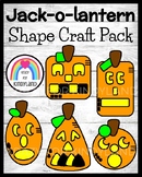 Shape Pumpkin Craft Activity for Halloween, Fall Math Cent