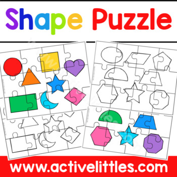 Preview of Shape Puzzle Printable
