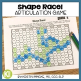 No Prep Shape Race Articulation Game for Speech Therapy