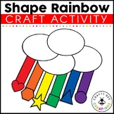 Rainbow 2d Shape Craft St Pattys Day Craftivity Kindergart