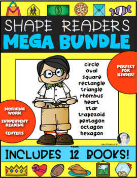 Preview of Shape Readers for Math {MEGA BUNDLE} Kindergarten & First Grade Reading Too!
