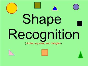 Preview of Shape Recognition - Circles, Squares, and Triangles - Smartboard