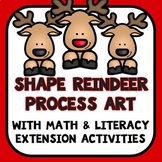 Shape Reindeer Art with Math and Literacy Activities