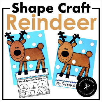 Preview of Shape Reindeer Craft