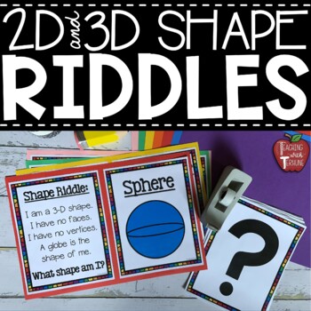 Preview of Shape Riddles for 2D and 3D Shapes
